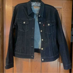 Levi’s denim jacket in dark wash